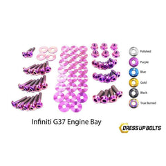 Dress Up Bolts Infiniti G37 Coupe and Sedan (2008-2013) V36 Titanium Engine Bay Kit