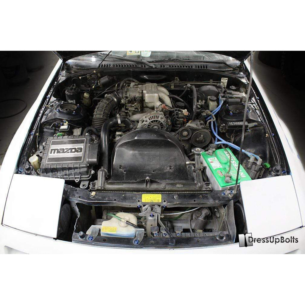 Mazda RX-7 FC/FC3S (1986-1991) Titanium Dress Up Bolts Engine Bay 