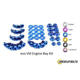 Dress Up Bolts Mitsubishi Evo 8 Evo VIII (2003-2005) Titanium Engine Bay Kit