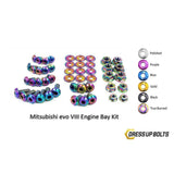 Dress Up Bolts Mitsubishi Evo 8 Evo VIII (2003-2005) Titanium Engine Bay Kit