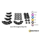 Dress Up Bolts Mitsubishi Evo 8 Evo VIII (2003-2005) Titanium Engine Bay Kit