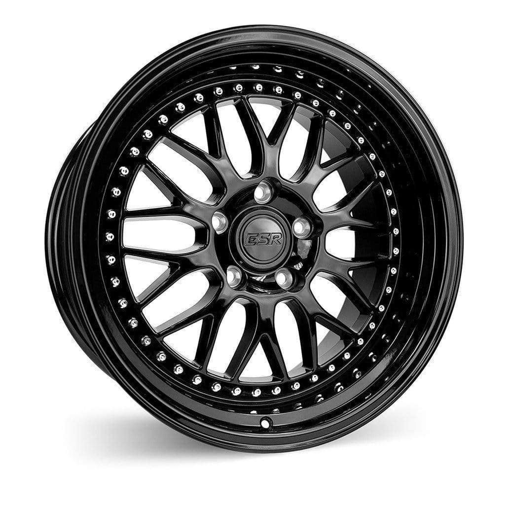 ESR 18x9.5 5x120 +35 72.6 Gloss Black SR01 Wheel – Import Image Racing