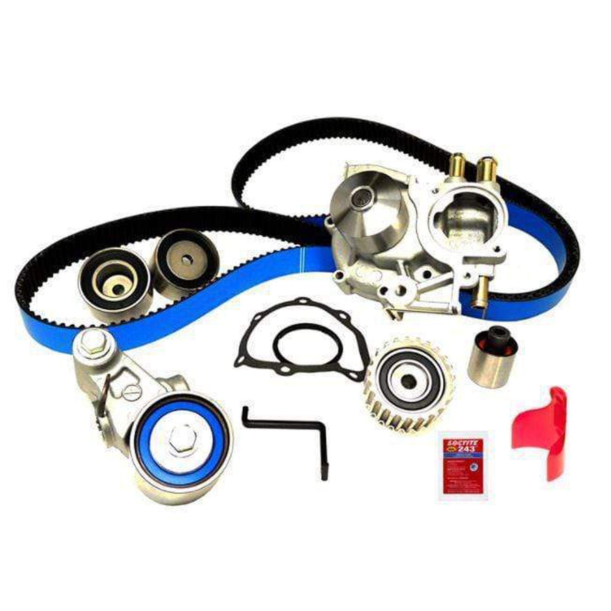 Gates Racing Timing Belt Kit w/ Water Pump WRX 2006-2007 / STI 2004-2021 / Legacy GT 2005-2009 | TCKWP328RB