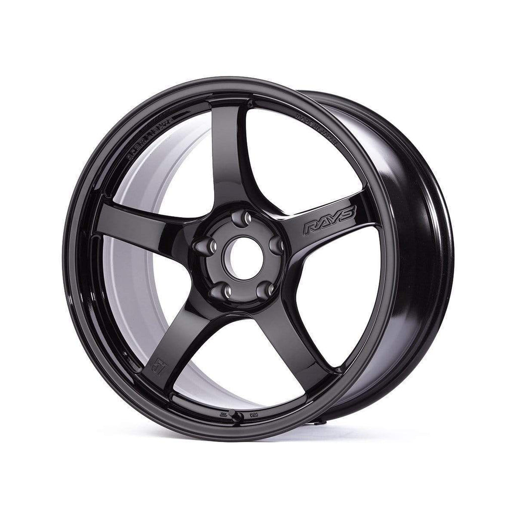 Gram Lights 57CR 18x9.5 +38 5x114.3 Glossy Black Wheel | WGCRX38EGX