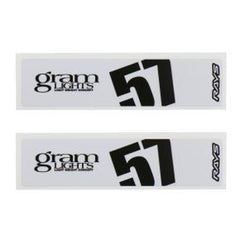 Gram Lights 57DR / 57CR Spoke Sticker White - Universal | WC57SSTKW