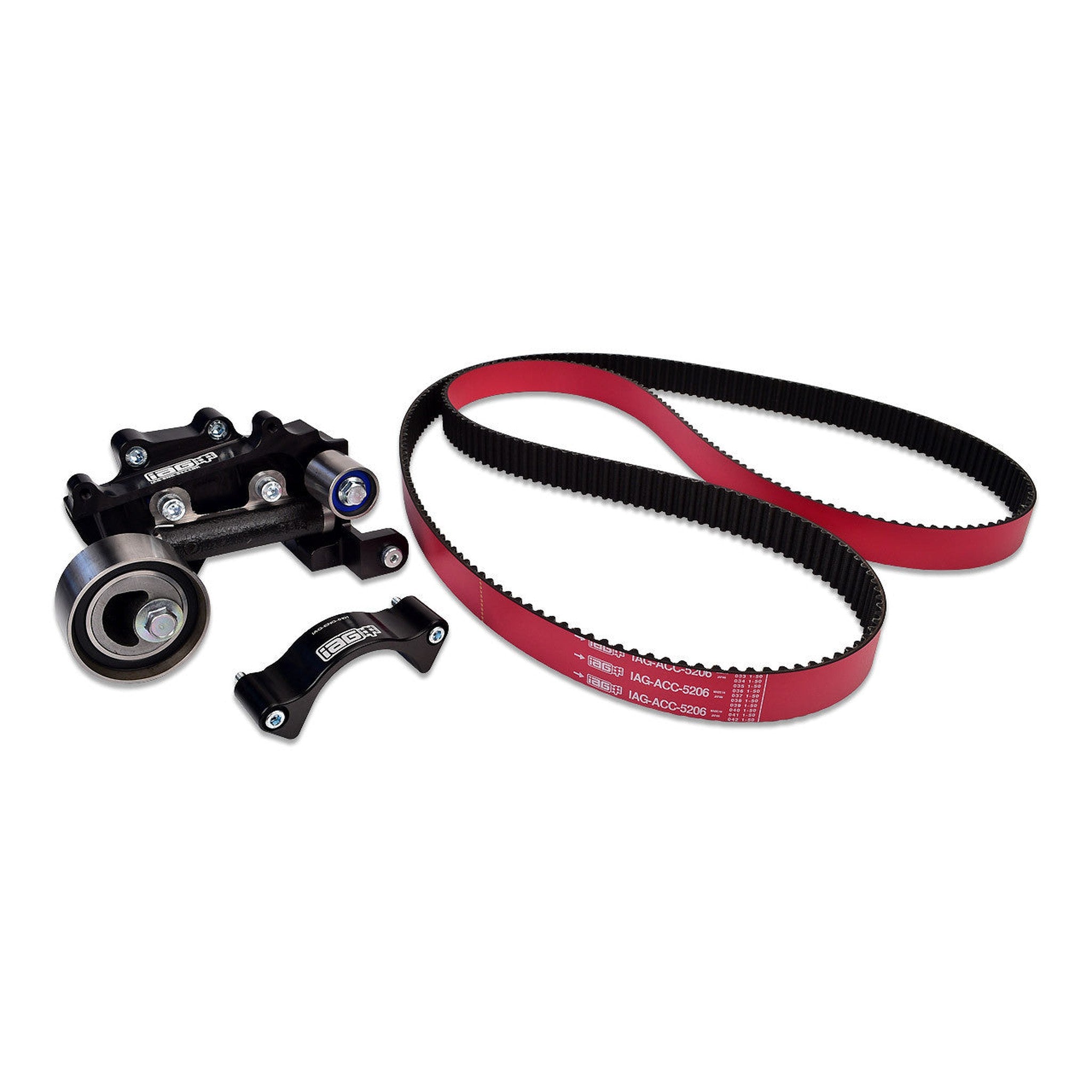 IAG Red Racing Timing Belt Guide & Comp Tensioner Kit Subaru WRX 02-14 / STI 04-21 | IAG-ENG-5130