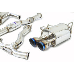 Invidia Q300 Single Layer Burnt Quad Tip CatBack Exhaust 2015-2021 Subaru STI WRX | HS15STIG2T