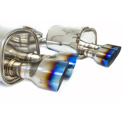 Invidia Q300 Single Layer Burnt Quad Tip CatBack Exhaust 2015-2021 Subaru STI WRX | HS15STIG2T