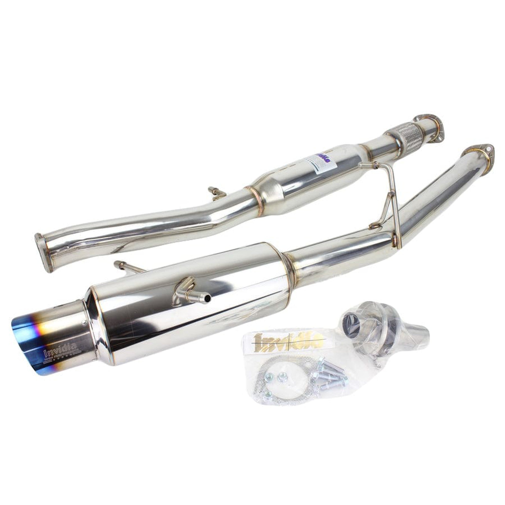 Invidia Regular N1 Burnt Tip Cat Back Exhaust Subaru WRX / STI 2002-2007 | HS02SW1GTT