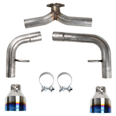 MBRP Armor Pro Street Axle Back Exhaust Burnt Stainless Tips 22-23 Subaru BRZ / Toyota GR86 | S48053BE