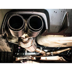 MBRP Street Cat Back Exhaust 3in Dual Split Rear Exit w/ 3.5" CF Tips T304 Subaru WRX / STI 2015-2021