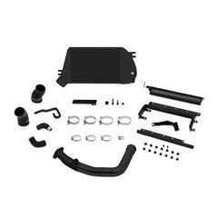 Mishimoto Top Mount Intercooler Kit Powder Coated Black / Black Pipes Subaru WRX 2015-2021