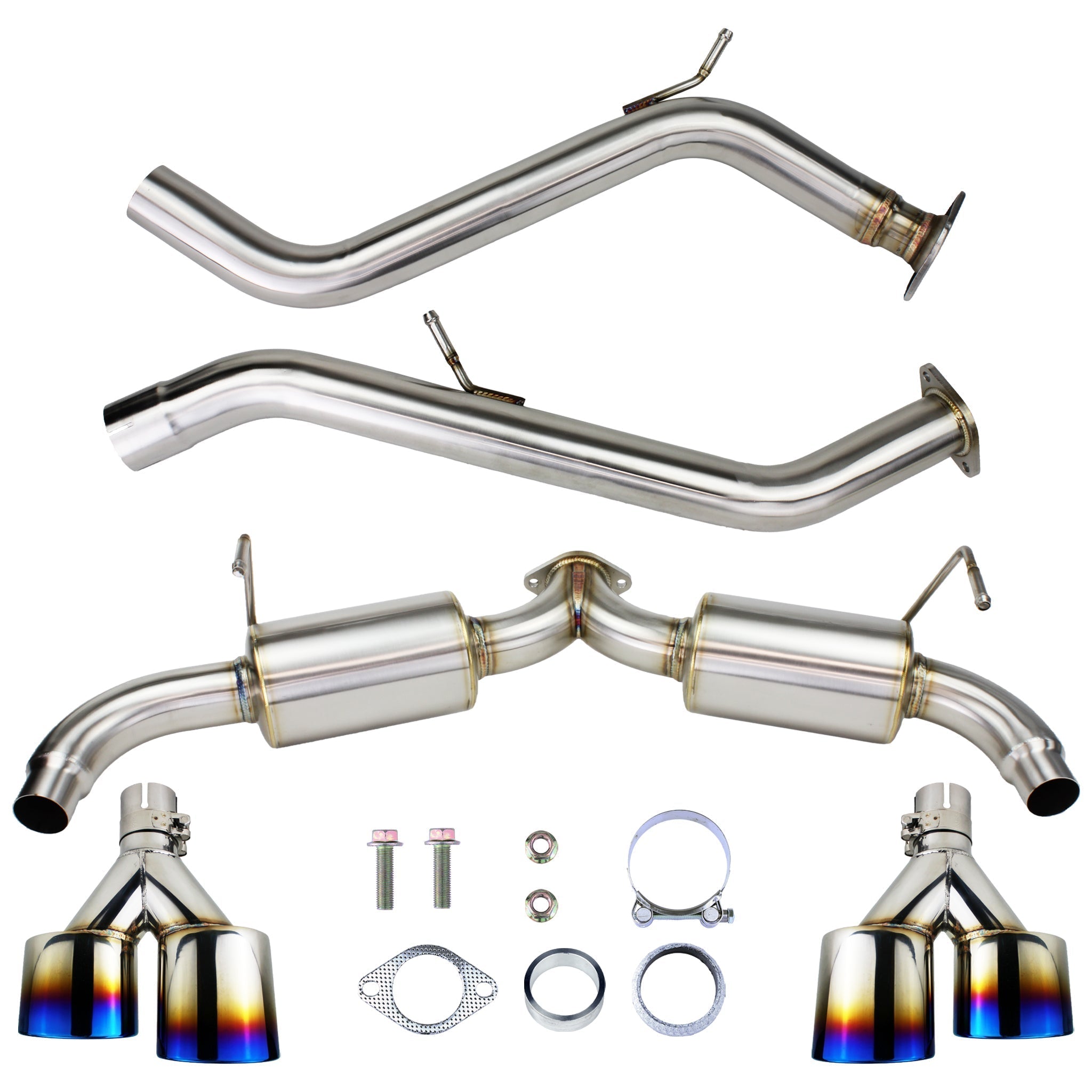 Noble SS Series Cat Back Exhaust (Polished or Burnt Tips) Toyota Corolla Hatch 2019-2022