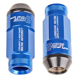 Project Kics Leggdura Racing Shell Closed-End Look Lug Nut 53mm 12X1.25 Set - Blue | WCL5313U