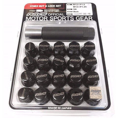 Rays M12x1.25 Black Lug Nuts | W1712125B