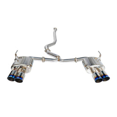 Remark Sports Touring Cat Back Exhaust Burnt Tips Non-Resonated Subaru WRX / STI 2015-2021 | RK-C4076S-01T