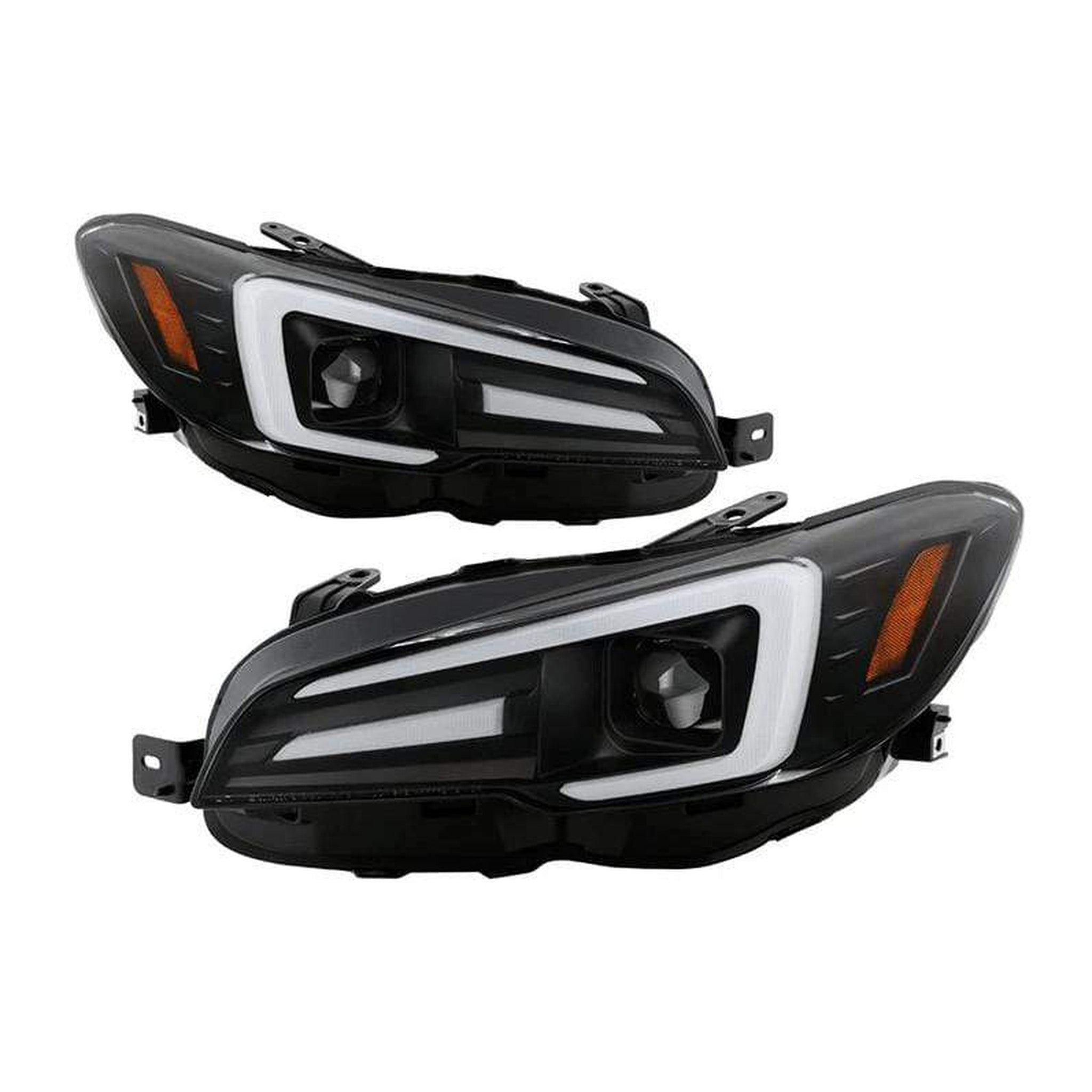 Spyder Subaru Impreza WRX 15-20 LED High-Power LED Headlights-Black