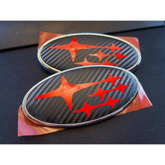 Sticker Fab 3D Carbon Fiber Front and Rear Emblem Overlays - 2022+ BRZ