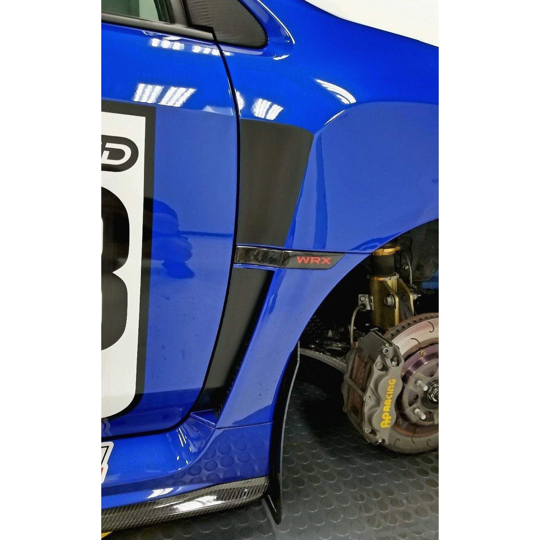 Sticker Fab Fender Upper and Lower Overlays (Matte Black) WRX / STI 2015-2021