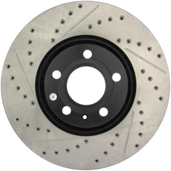 StopTech Slotted & Drilled Sport Brake Rotor Front Left Subaru WRX 2015-2021 | 127.47036L