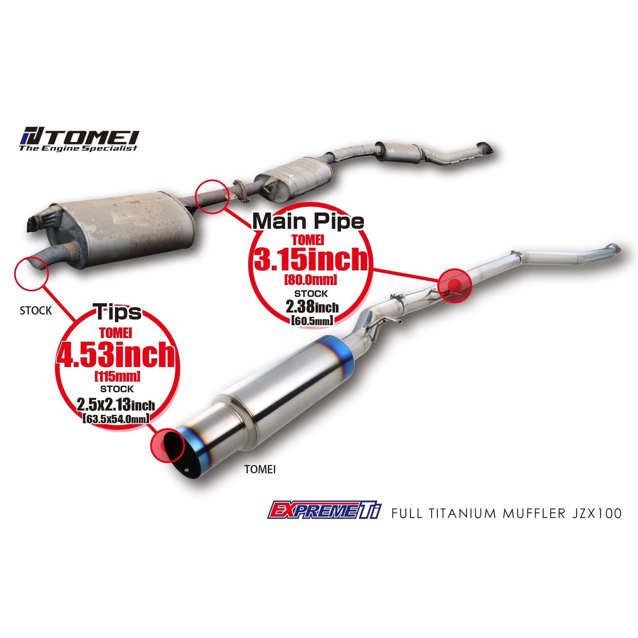 Tomei Titanium Cat Back Exhaust Toyota Cresta / Chaser 1JZ-GTE | TB609 –  Import Image Racing