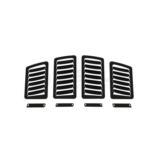 Verus Small and Large Slanted Hood Louvers Black Subaru BRZ / Toyota GT86 2013-2020 | A0065A-BLK