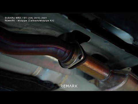 Remark R1 Spec Cat Back Exhaust w/ Stainless Muffler Subaru WRX / STI 2015-2021 | RK-C1076S-01