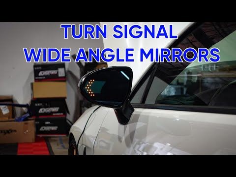 Noble NBS Heated Wide Angle Blue Mirrors w/ Turn Signals Subaru BRZ 22-25 GR86 Toyota 22-23