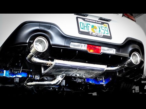 Invidia Q300 with Rolled SS Tips Cat Back Exhaust Subaru BRZ 13-25 / Toyota 86 17-23 | HS12SSTG3S