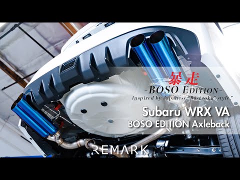 Remark WRX / STI 2015-2021 Boso Axleback Exhaust Burnt Blue Tips Subaru  | RO-TBVA-SL