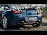 Remark BRZ 2022-2024 Axleback Exhaust 4.5in Stainless Double Wall Toyota GR86 / Subaru  | RO-TSZ8-D