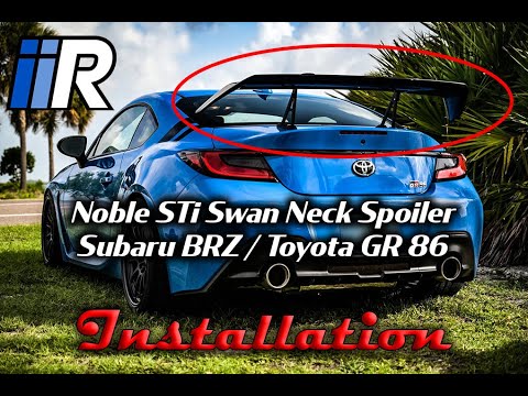 Noble STI Style Swan Neck Spoiler Subaru BRZ / GR86 2022-2025