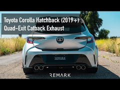 Remark Corolla 2019-2024 Catback Exhaust Stainless Tips Toyota Hatch | RK-C4063T-01