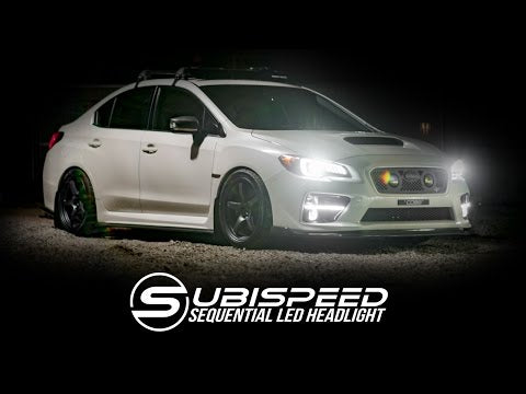 SubiSpeed "Euro" Sidemarker DRL / Sequential Full LED Headlights Subaru WRX 15-21 / STI 15-17