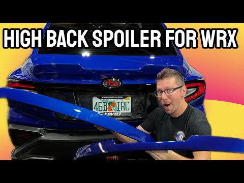 Noble STI Style Mod 1 High Back Paint Matched Duckbill Spoiler Subaru WRX 22-24